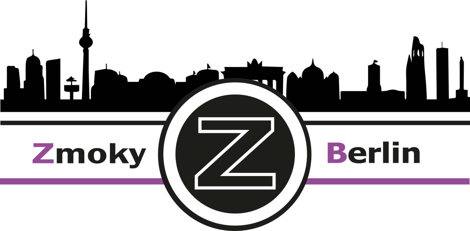 Zmoky Z Berlin – Logo mit Berliner Skyline